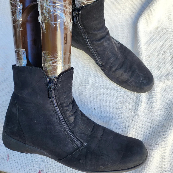 Munro double zip moto ankle boots 10 - Picture 8 of 15